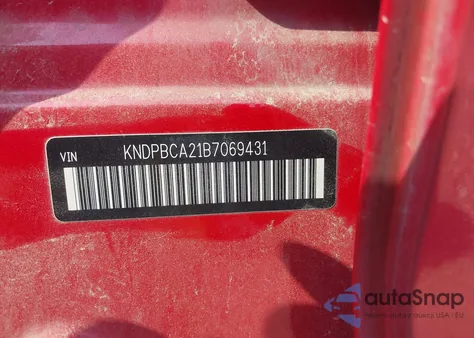 2011 Kia Sportage Lx from USA, damaged, VIN KNDPBCA21B7069431